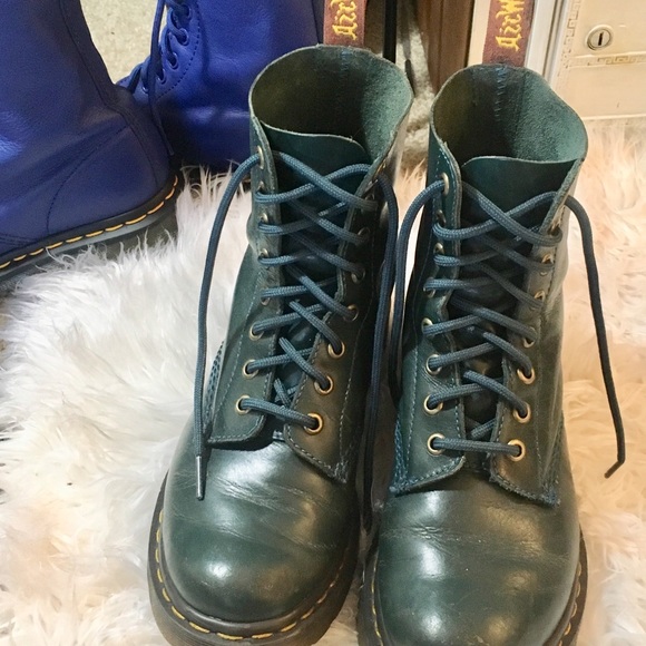 Dr. Martens Shoes | Dr Martens Green Teal 46 Pascal Virginia Boots | Poshmark